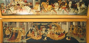 La historia de Alatiel Tavoli (detalle) de Master of the Jarves Chest